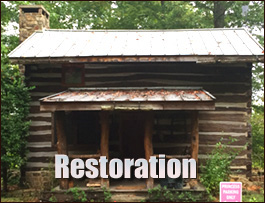 Historic Log Cabin Restoration  Bankston, Alabama